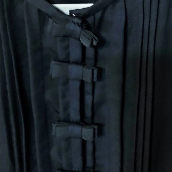 SOLD!! LC LAUREN CONRAD | BLACK SLEEVELESS TUXEDO BLOUSE SZ M - Picture 7 of 10